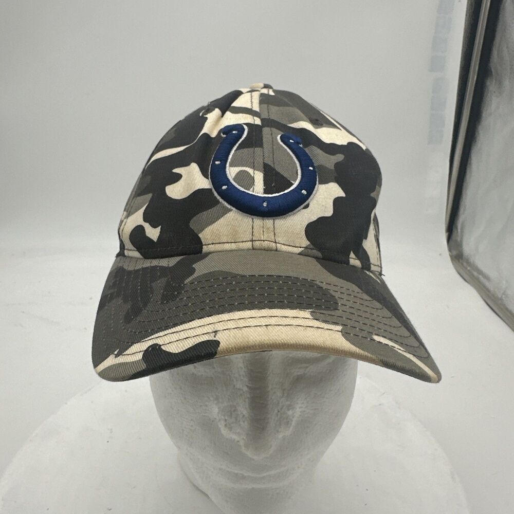 Indianapolis Colts NFL Team Apparel  Camo Pattern Baseball Cap Hat Adjustable